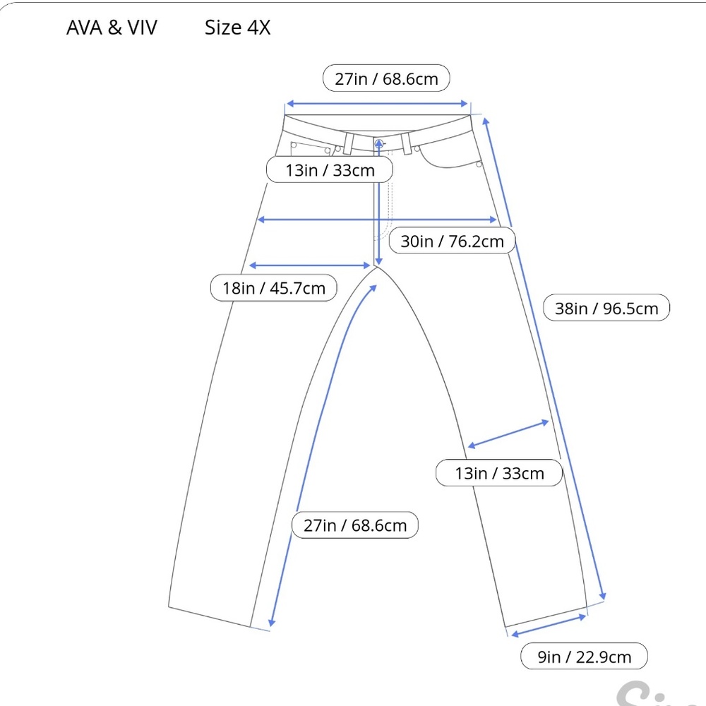 NWOT Ava & Viv Green Soft Pants Size 4X - Picture 8 of 8